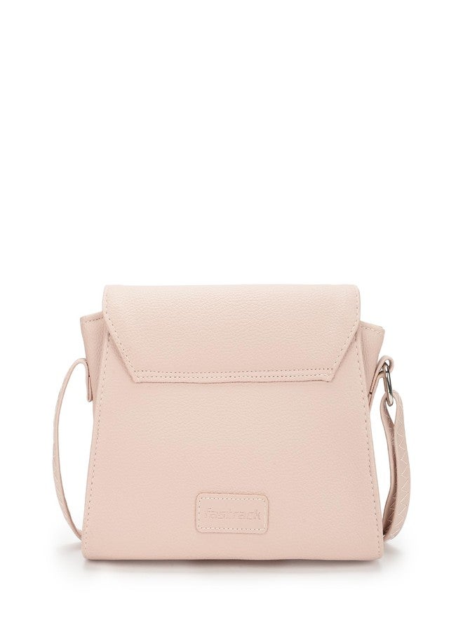 Fastrack Textured Sling Bag for Women | Chic Crossbody Bag for Girls, Ladies, Women | Spacious Bag with Slip Pocket Made of Faux Leather - Image 2